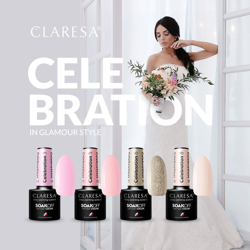Chargez l'image dans la visionneuse de la galerie, Claresa uv led gellak 5ml celebration 5
