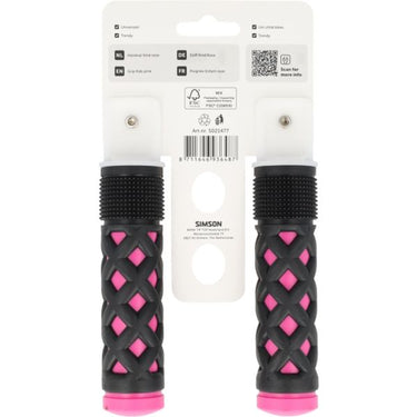 Simson handvatset kinder roze zwart