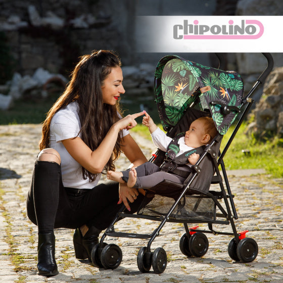 Load image into Gallery viewer, Chipolino amaya opvouwbare plooibuggy reisbuggy groen zwart
