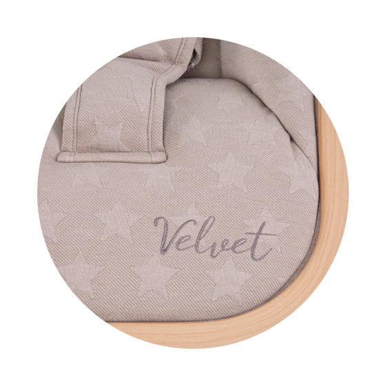 Load image into Gallery viewer, Chipolino Velvet Opvouwbare Wipstoel met Mobiel Sand Wood
