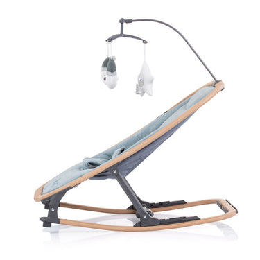 Chipolino Velvet Opvouwbare Wipstoel met Mobiel Sky Wood