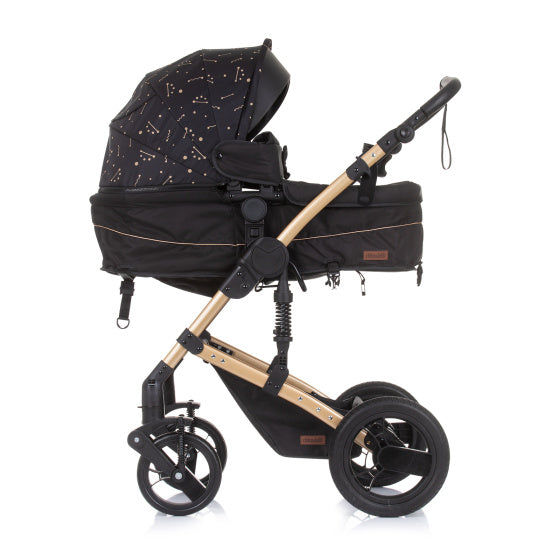 Load image into Gallery viewer, Chipolino Camea Opvouwbare Kinderwagen 3-in-1 met Luiertas Ebony Brown
