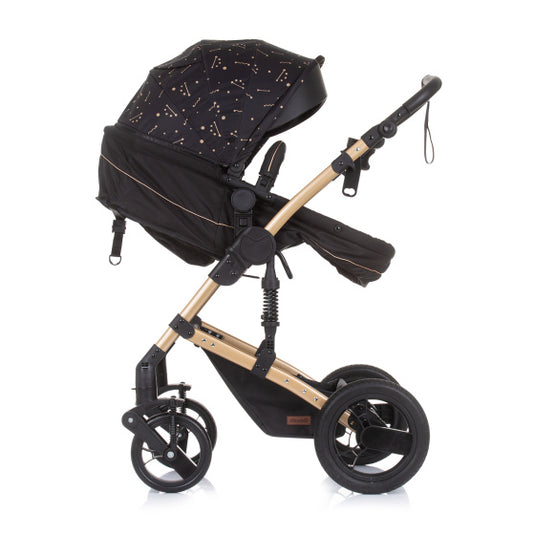 Chipolino Camea Opvouwbare Kinderwagen 3-in-1 met Luiertas Ebony Brown