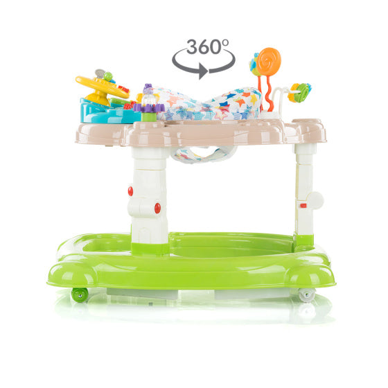 Load image into Gallery viewer, Chipolino Joya Lux 4-in-1 Loopstoel 360° Draaibaar Opvouwbaar Groen

