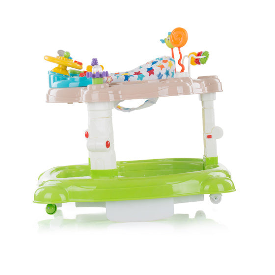 Load image into Gallery viewer, Chipolino Joya Lux 4-in-1 Loopstoel 360° Draaibaar Opvouwbaar Groen
