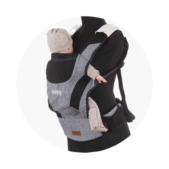 Load image into Gallery viewer, Chipolino Bobby Ergonomische Draagzak met Capuchon Grey
