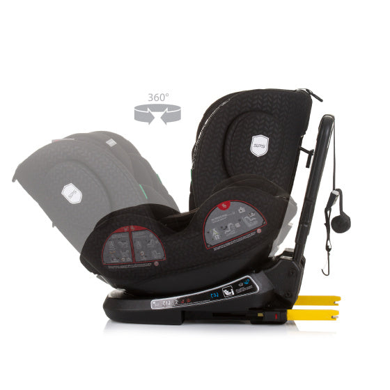 Load image into Gallery viewer, Chipolino peak autostoel i-size 40-150 cm isofix 360° obsidian zwart
