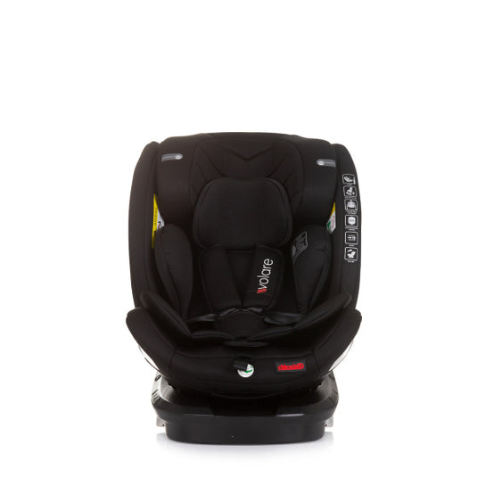 Chipolino autostoel i-size 40-150 cm isofix 360° obsidian zwart