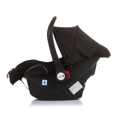 Chipolino amore autostoel met adapters 40-85 cm groep 0+ obsidian zwart