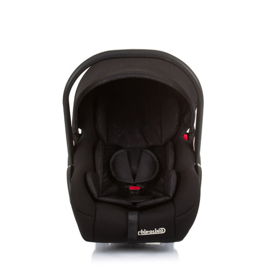 Chipolino amore autostoel met adapters 40-85 cm groep 0+ obsidian zwart