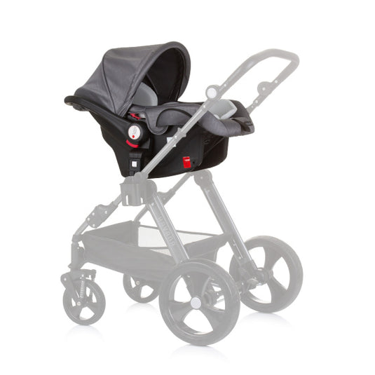 Chipolino Havana Autostoel met Adapters 40-85 cm Groep 0+ Silver Grijs