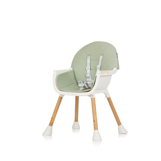 Load image into Gallery viewer, Chipolino rio 2-in-1 kinderstoel met eetblad zitkussen aloe groen wit
