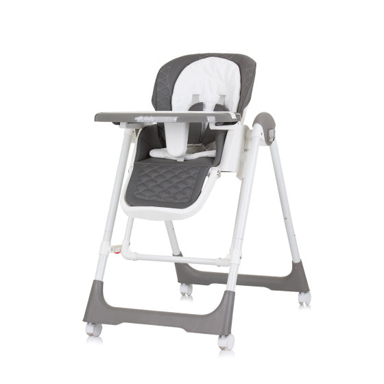 Load image into Gallery viewer, Chipolino milk shake 2-in-1 kinderstoel schommelstoel granite grijs wit
