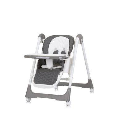 Chipolino milk shake 2-in-1 kinderstoel schommelstoel granite grijs wit