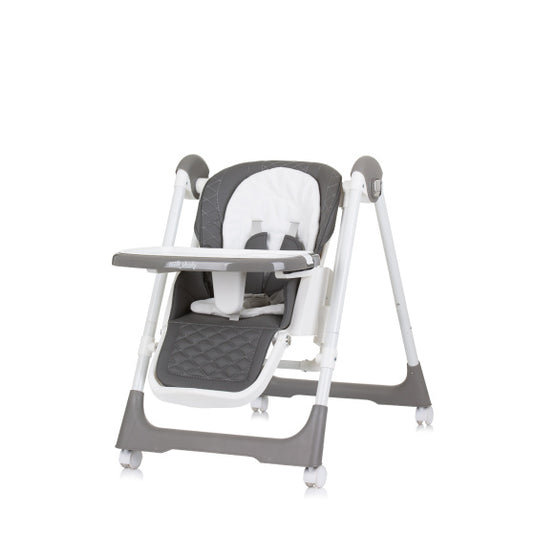 Chipolino milk shake 2-in-1 kinderstoel schommelstoel granite grijs wit