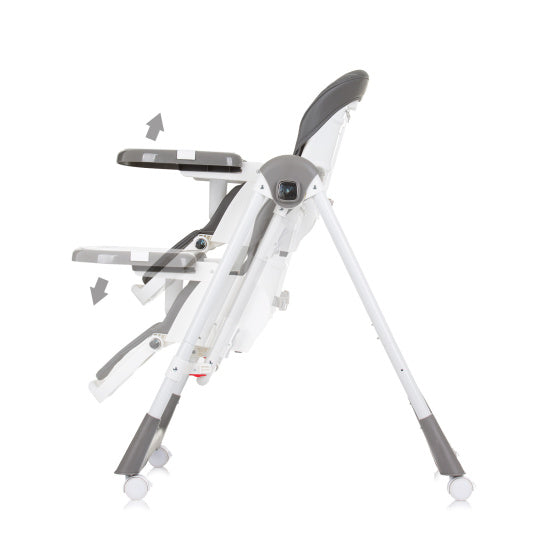 Load image into Gallery viewer, Chipolino milk shake 2-in-1 kinderstoel schommelstoel granite grijs wit
