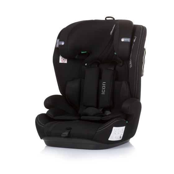 Load image into Gallery viewer, Chipolino icon autostoel i-size 76 -150 cm groep 1, 2 én 3 obsidian zwart

