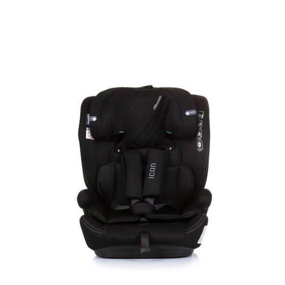 Load image into Gallery viewer, Chipolino icon autostoel i-size 76 -150 cm groep 1, 2 én 3 obsidian zwart
