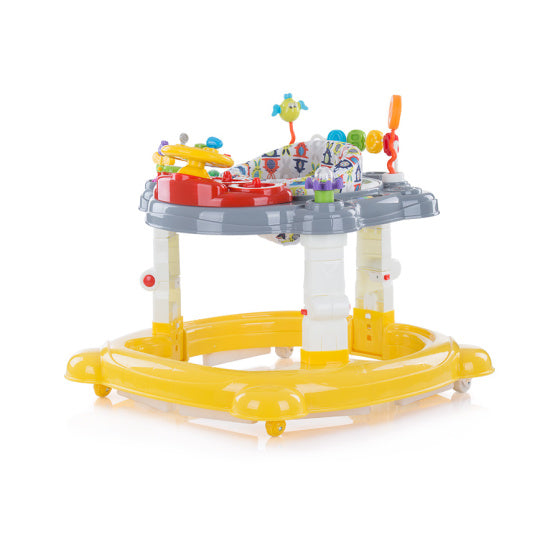 Load image into Gallery viewer, Chipolino joya lux 4-in-1 loopstoel 360° draaibaar opvouwbaar geel
