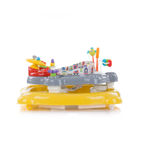 Load image into Gallery viewer, Chipolino joya lux 4-in-1 loopstoel 360° draaibaar opvouwbaar geel
