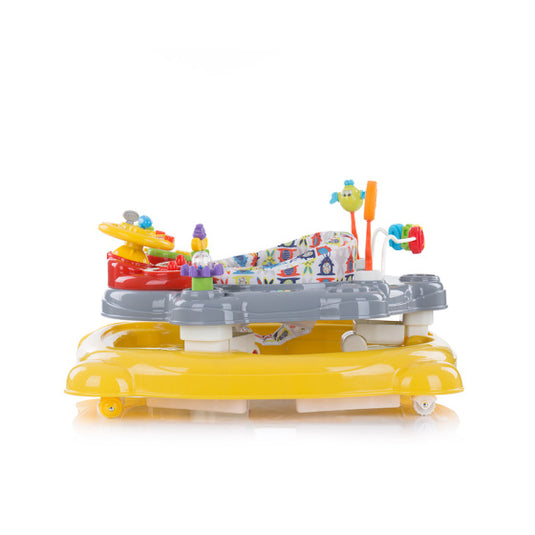 Chipolino joya lux 4-in-1 loopstoel 360° draaibaar opvouwbaar geel