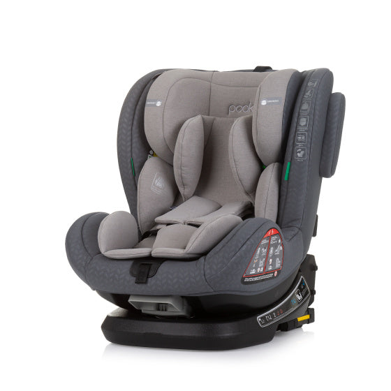 Load image into Gallery viewer, Chipolino peak autostoel i-size 40-150 cm isofix 360° granite grijs
