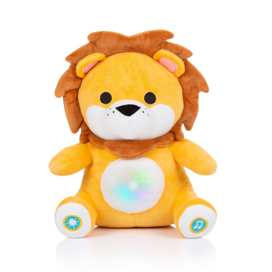 Load image into Gallery viewer, Chipolino pluche baby nachtlamp knuffelleeuw met muziek licht
