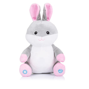 Chipolino pluche baby nachtlamp knuffelkonijn met muziek licht