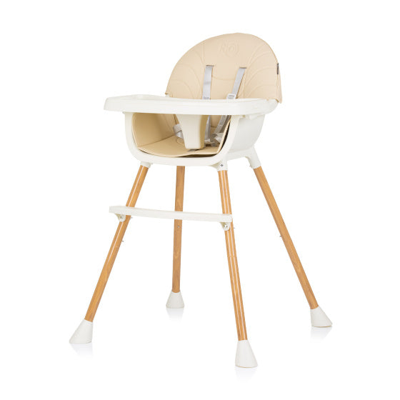 Load image into Gallery viewer, Chipolino rio 2-in-1 kinderstoel met eetblad zitkussen sand wit
