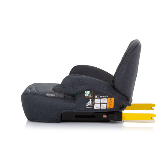 Load image into Gallery viewer, Chipolino safy zitverhoger i-size 125-150 cm isofix granite antraciet
