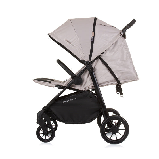 Load image into Gallery viewer, Chipolino top opvouwbare buggy voor 2 macadamia beige zwart
