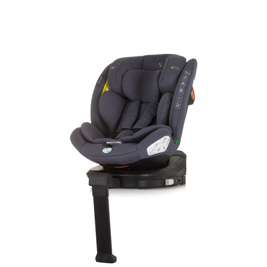 Chipolino tourino autostoel i-size 40-150 cm isofix 360° granite donkergrijs