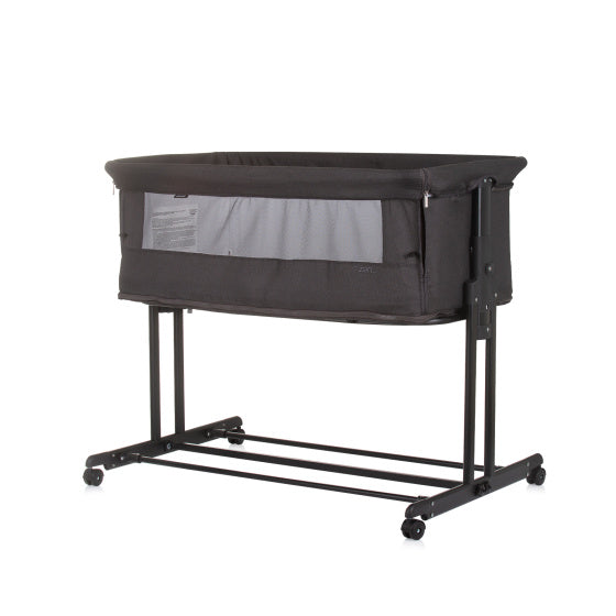 Load image into Gallery viewer, Chipolino zen co-sleeper box met klamboe obsidian zwart
