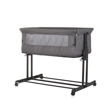Chipolino zen co-sleeper box met klamboe granite grijs