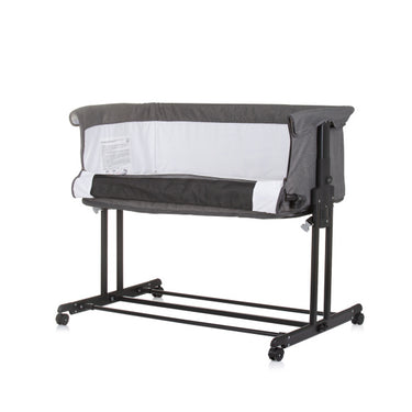 Chipolino zen co-sleeper box met klamboe granite grijs