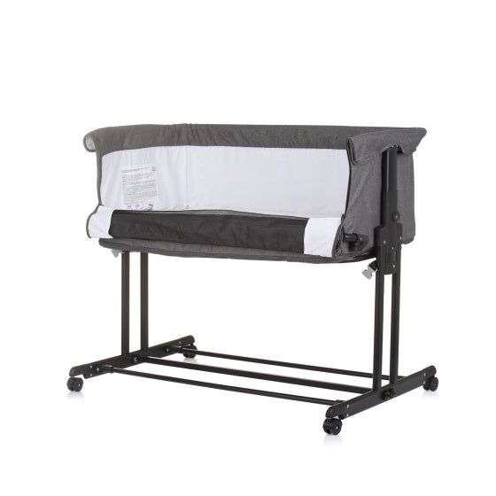 Load image into Gallery viewer, Chipolino zen co-sleeper box met klamboe granite grijs
