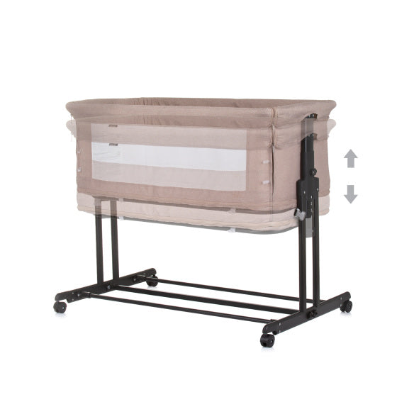 Load image into Gallery viewer, Chipolino zen co-sleeper box met klamboe macadamia beige
