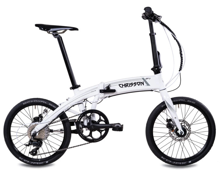 Load image into Gallery viewer, Chrisson ef3 20 inch 32 cm unisex 9v mechanische schijfrem wit
