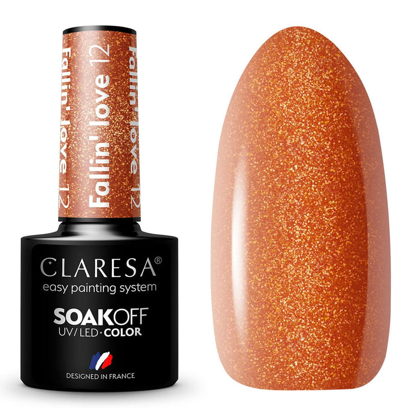 Afbeelding laden in galerijviewer, Claresa uv led gellak 5ml fallin' love 12
