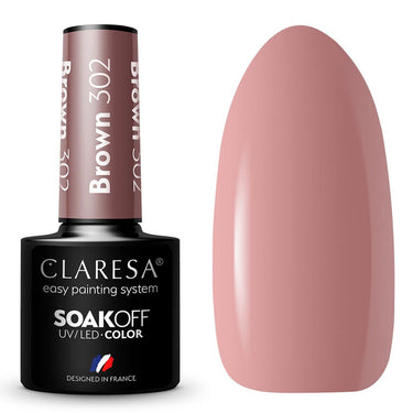 Claresa uv led gellak 5ml brown 302 take me to the river
