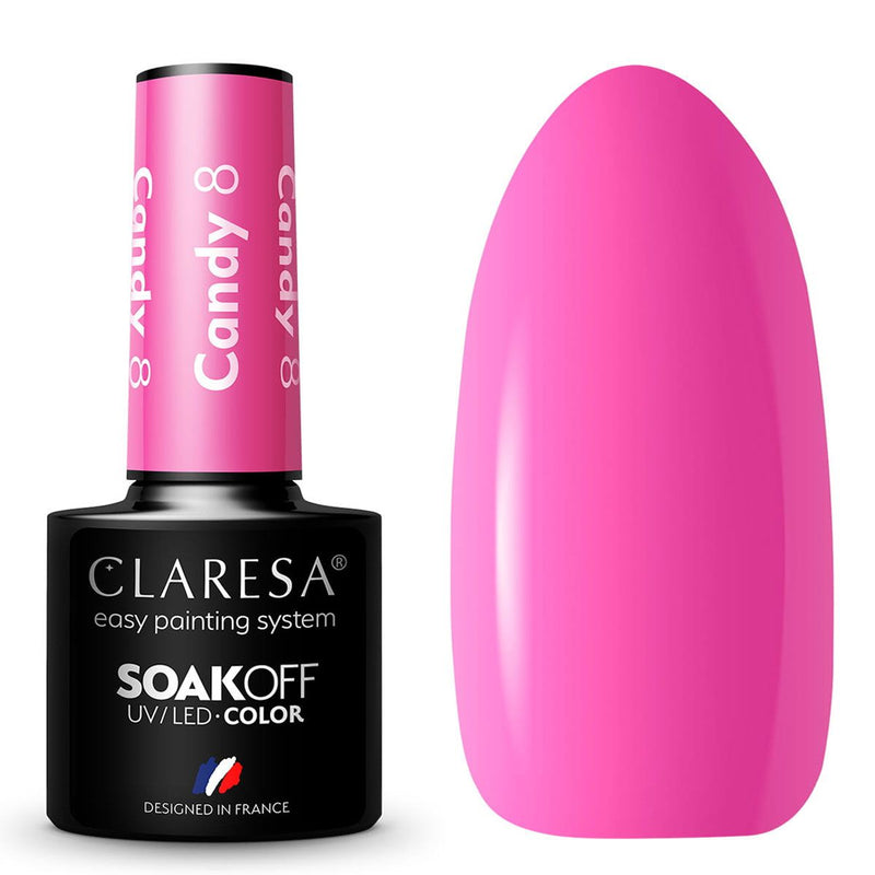 ギャラリービューアに画像をロードする, Claresa uv led gellak 5ml candy 8

