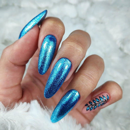 Claresa uv led gellak 5ml full glitter 7 blue