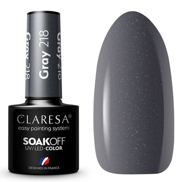 Claresa uv led gellak 5ml gray 218 quiet forest