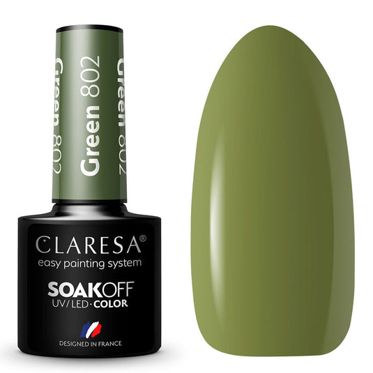 Claresa uv led gellak 5ml green 802 take me to the river