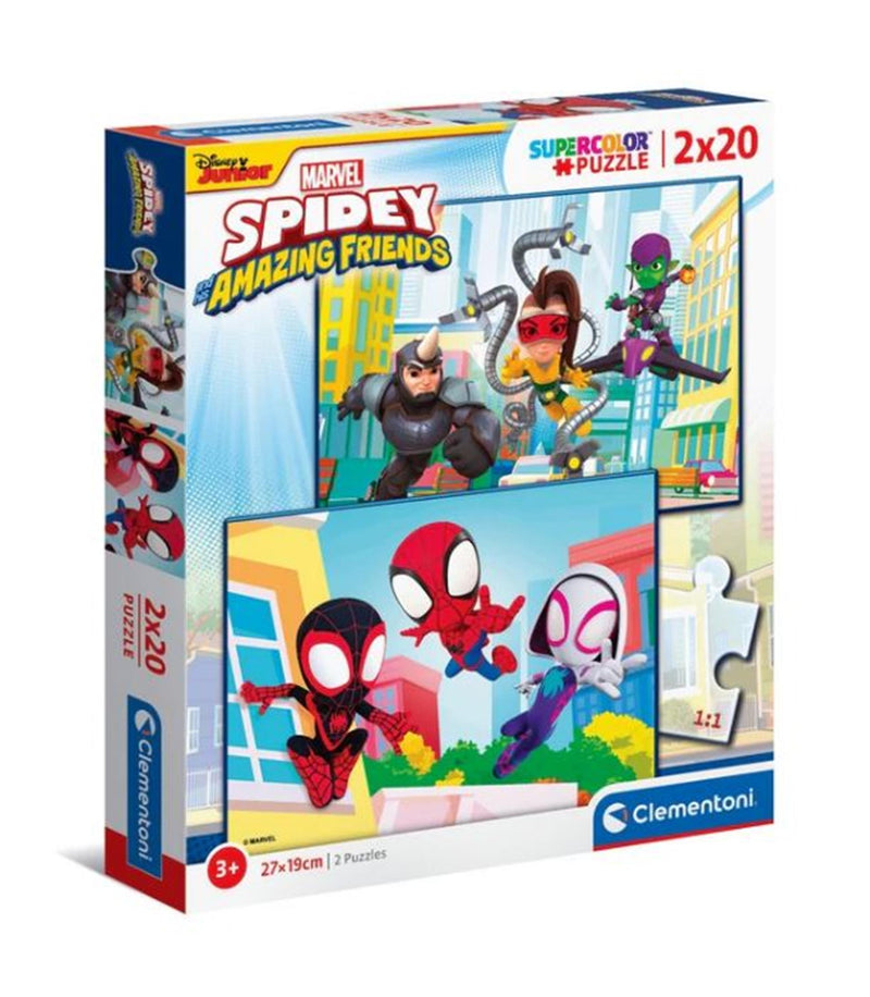 Load image into Gallery viewer, Clementoni puzzel 2x20pcs spidey
