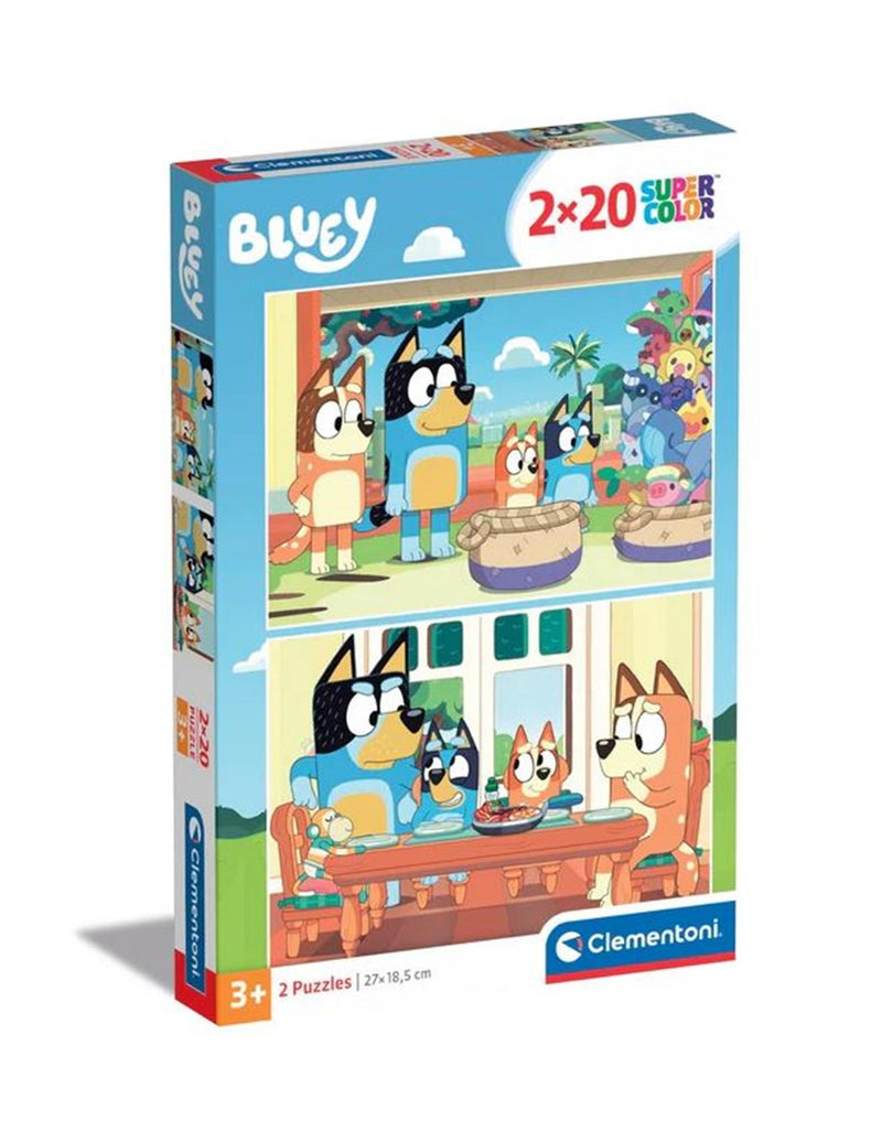 Afbeelding laden in galerijviewer, Clementoni puzzel 2x20pcs bluey
