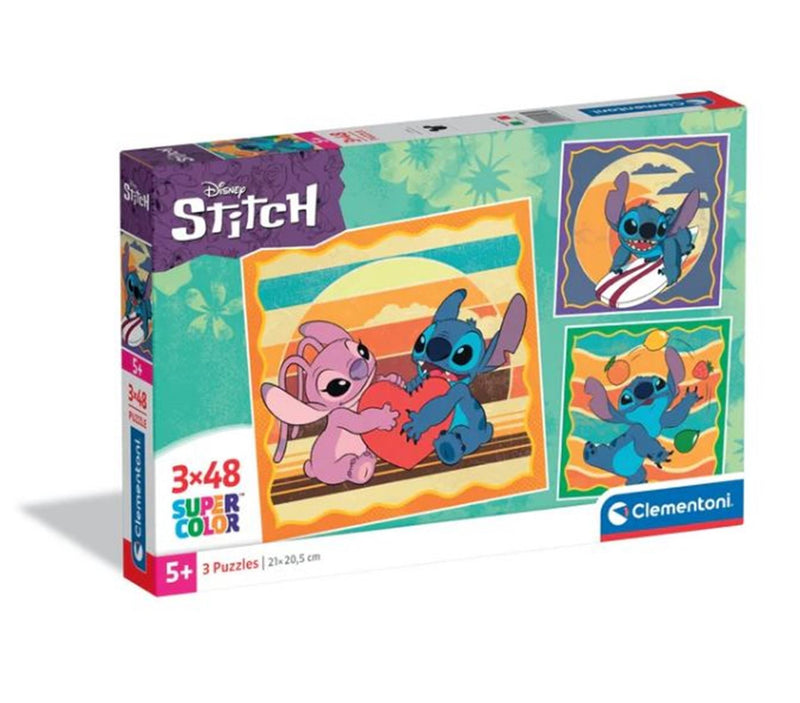 Afbeelding laden in galerijviewer, Clementoni puzzel 3x48pcs square stitch 2025
