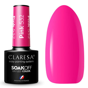 Claresa uv led gellak 5ml pink 532 sunny garden