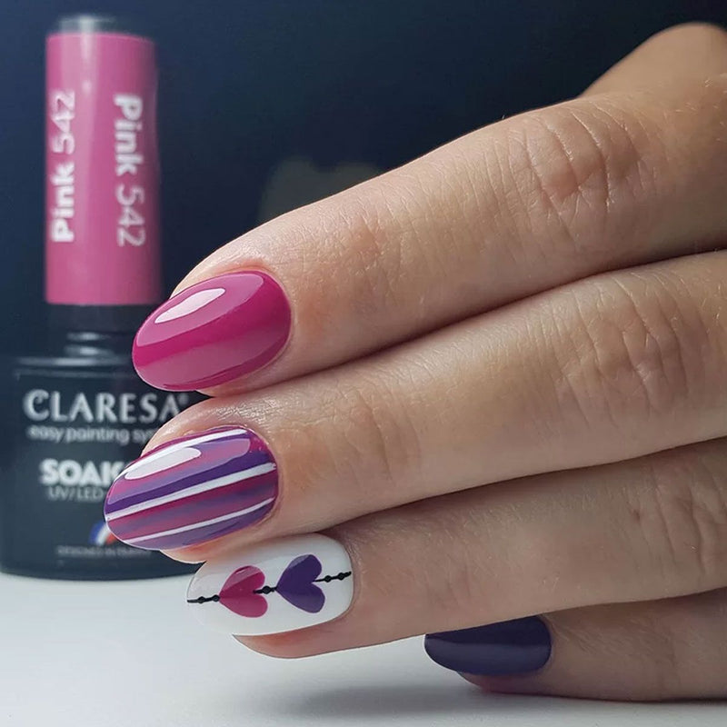 Afbeelding laden in galerijviewer, Claresa uv led gellak 5ml pink 542 classic look
