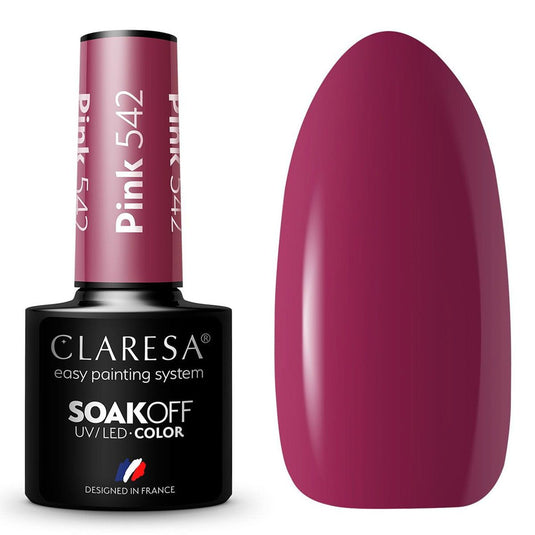 Claresa uv led gellak 5ml pink 542 classic look